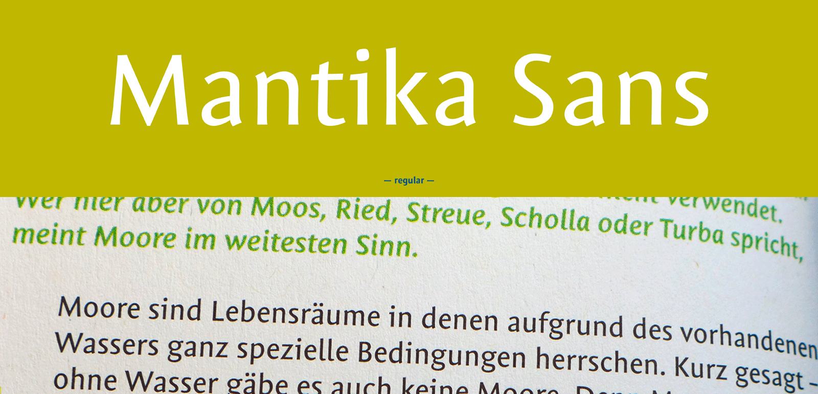 Mantika Sans typeface family