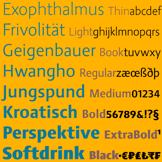 Aktaion typeface specimen by Jürgen Weltin type matters Pullach Germany