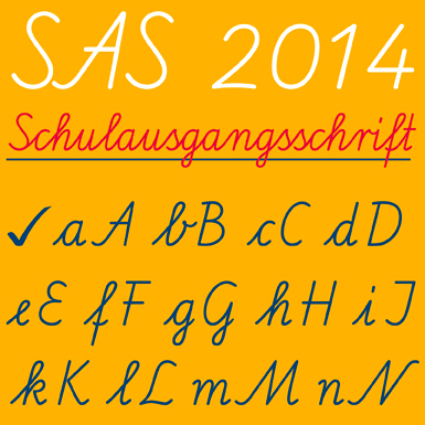 SAS 2014 Schulausgangsschrift